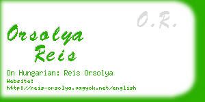 orsolya reis business card